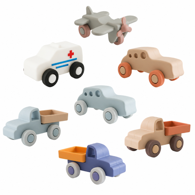 Montessori Push & Play Vehicle Set
